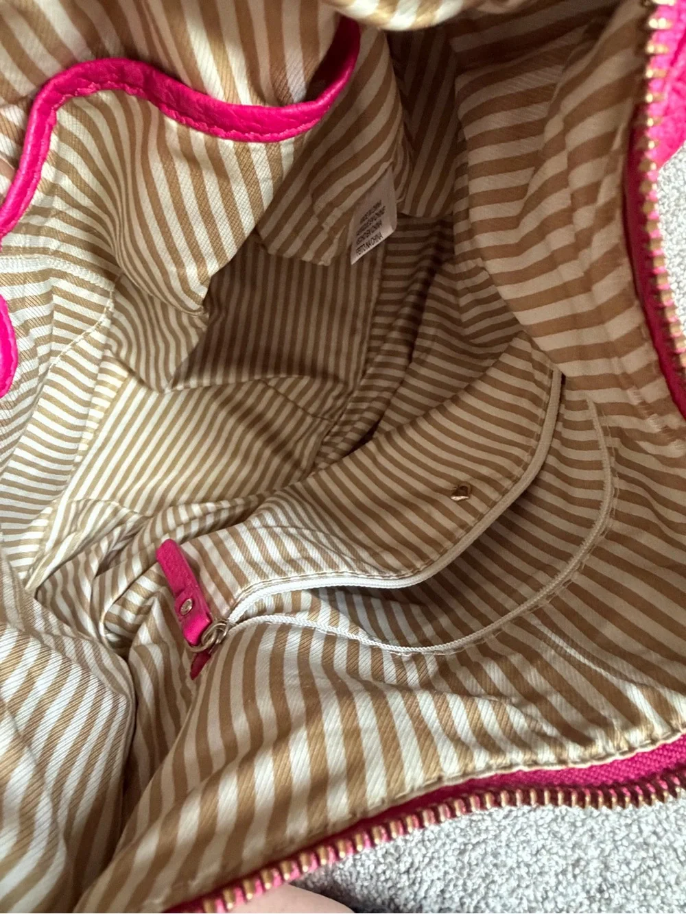 kate spade Hot Pink Pebbled Leather Chain-Handle Shoulder Bag